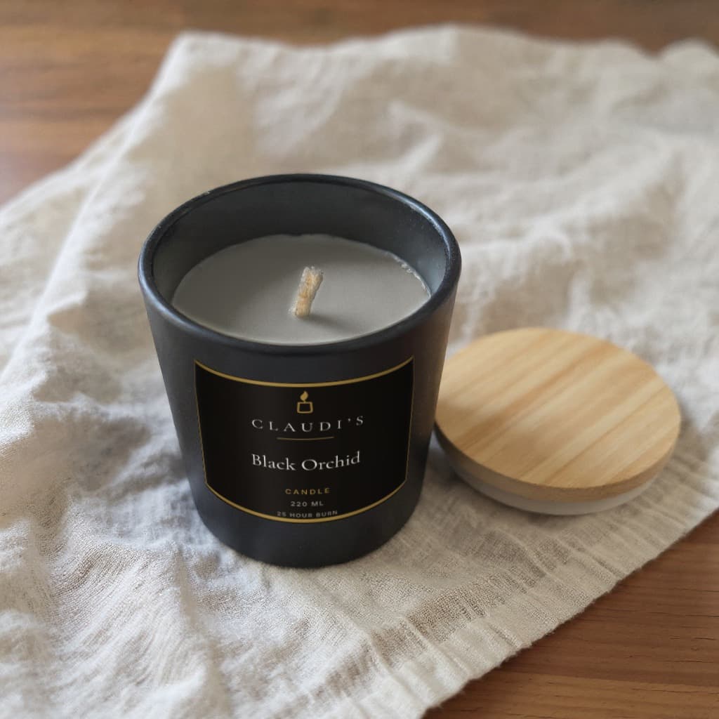 Black Orchid — Bamboo Jar — candle by Claudi's