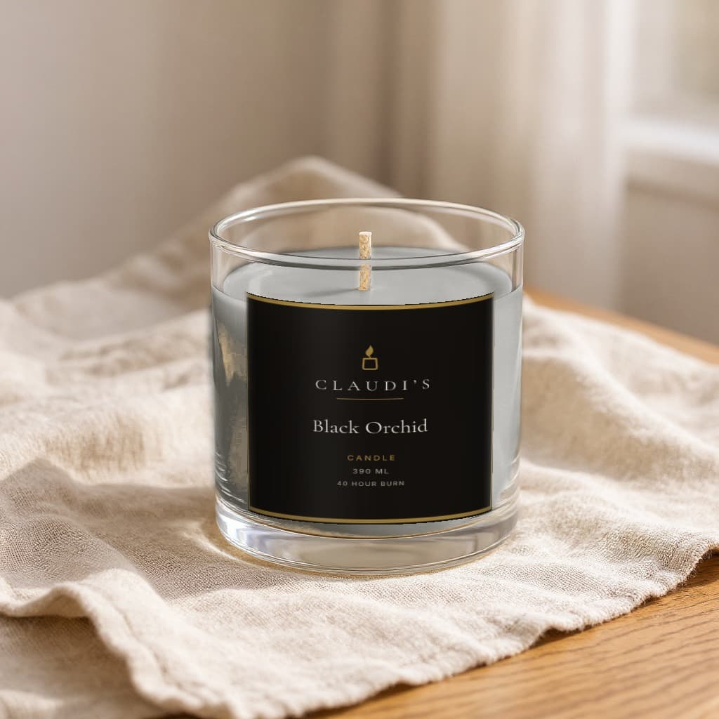 Black Orchid — Tumbler, 390ml · Cotton wick — candle by Claudi's