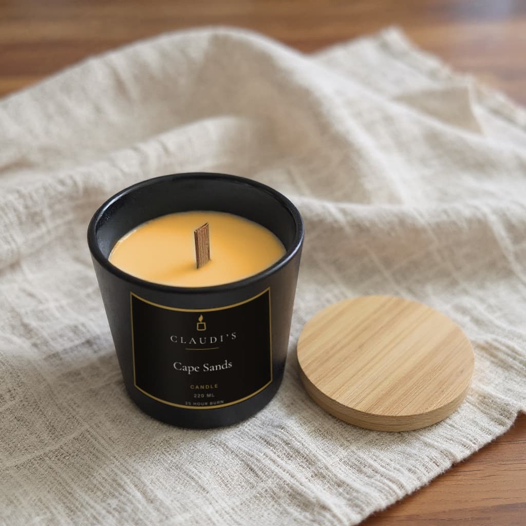 Cape Sands — Bamboo Jar, 220ml · Wooden wick — candle by Claudi's