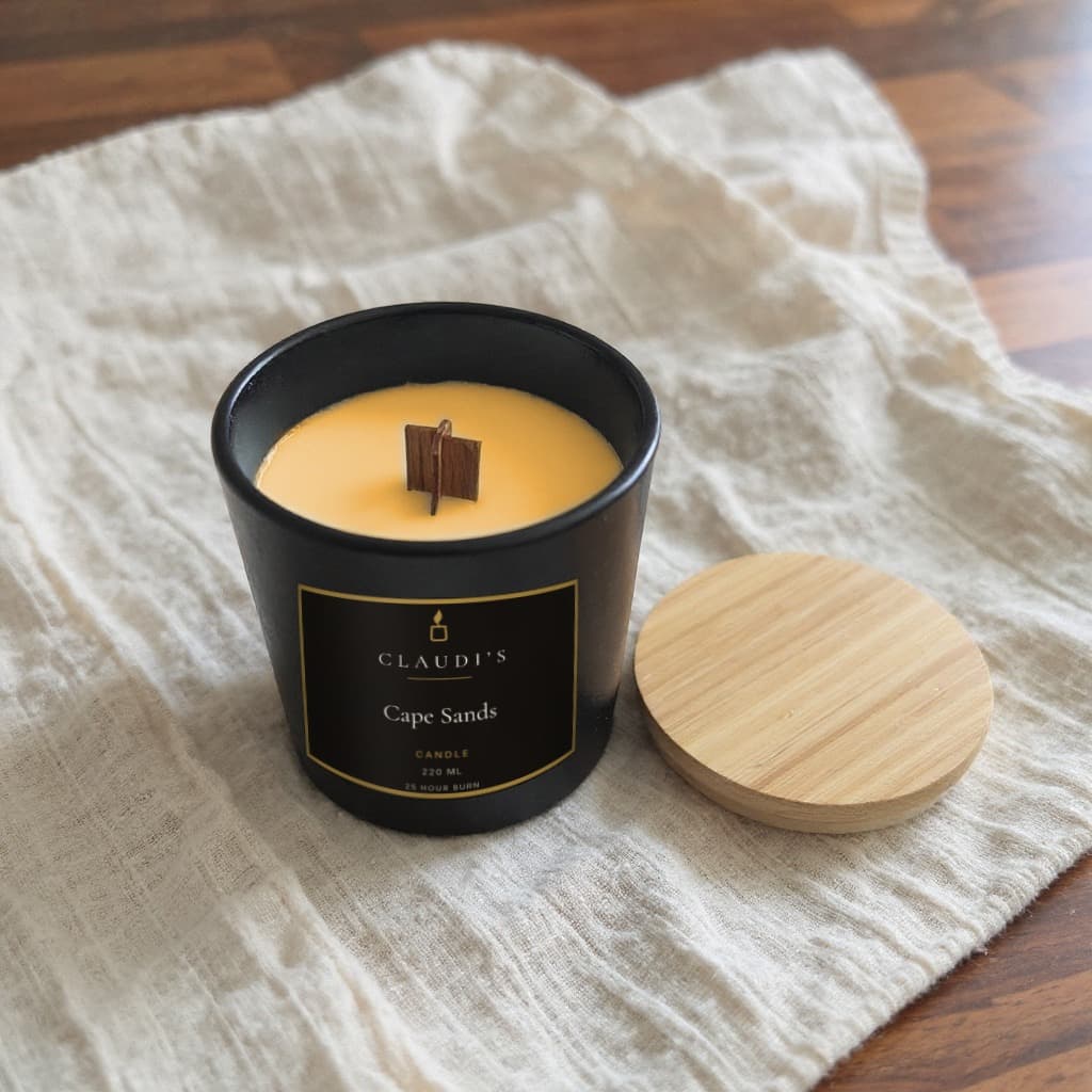Cape Sands — Bamboo Jar, 220ml · Cross-wooden wick — candle by Claudi's