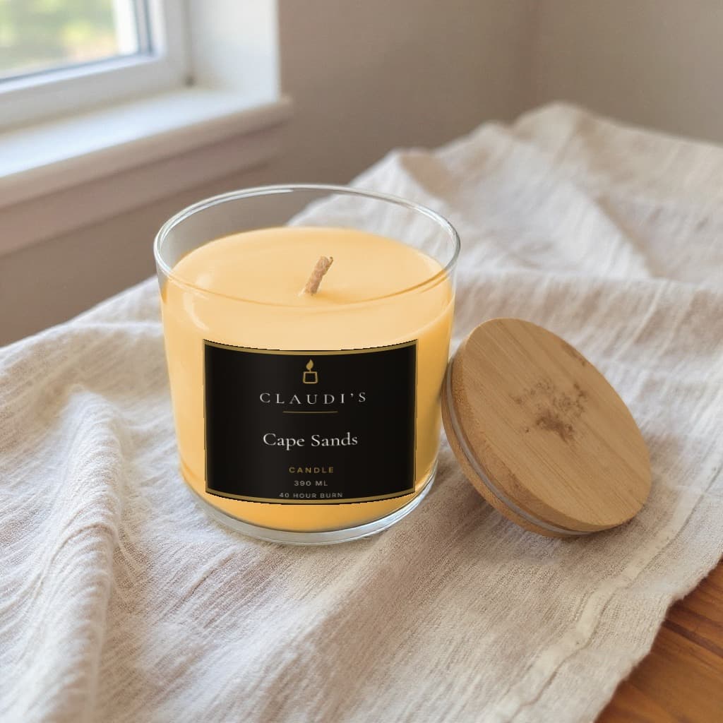 Cape Sands — Bamboo Jar, 390ml · Cotton wick — candle by Claudi's