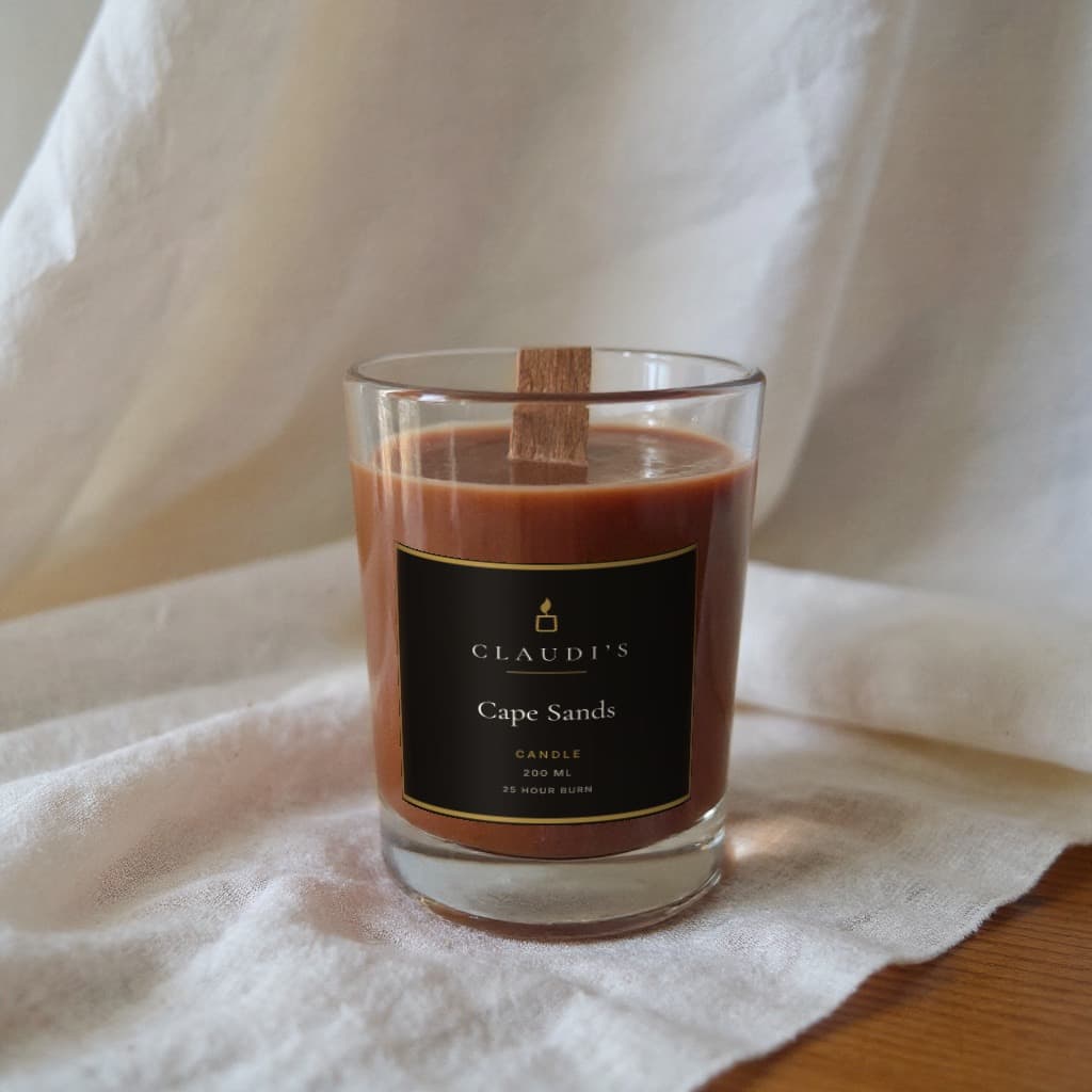Cape Sands — Tumbler, 200ml · Wooden wick — candle by Claudi's