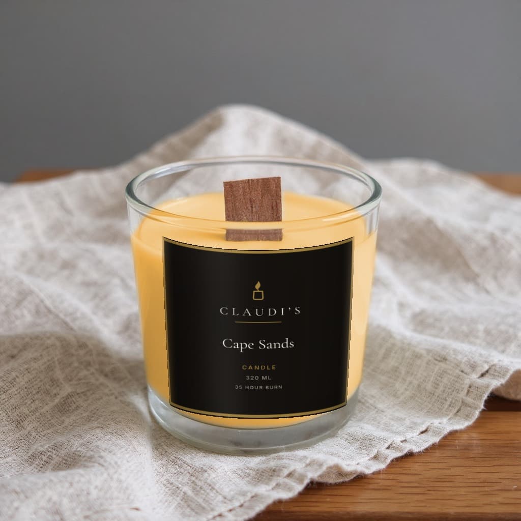 Cape Sands — Tumbler, 320ml · Wooden wick — candle by Claudi's