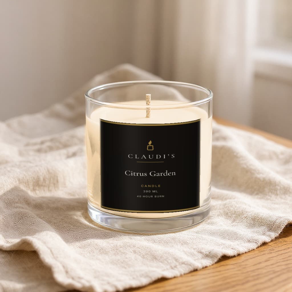 Citrus Garden — Tumbler, 390ml · Cotton wick — candle by Claudi's
