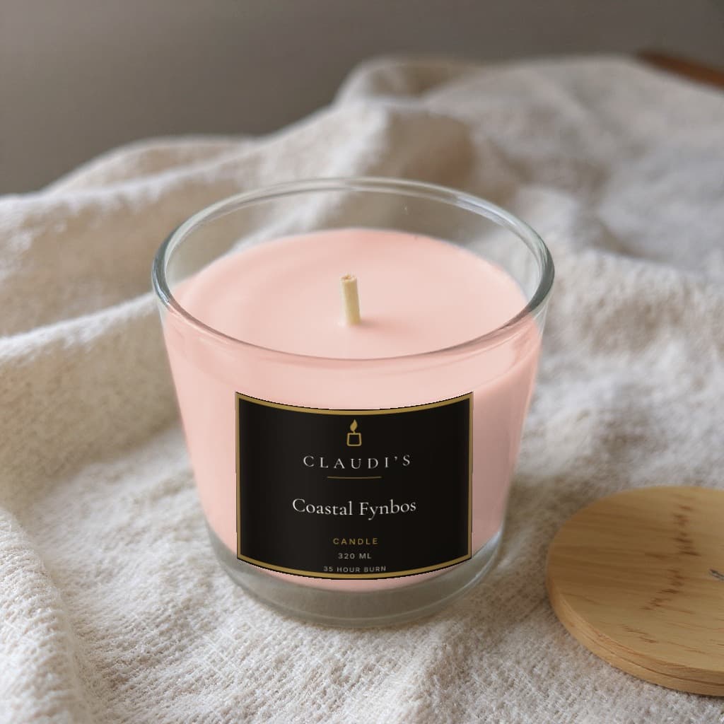 Coastal Fynbos — Bamboo Jar, 320ml · Cotton wick — candle by Claudi's