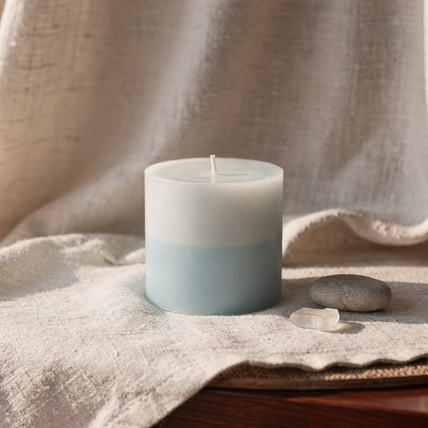 Cape Sands — Pillar, 130mm tall — candle by Claudi's