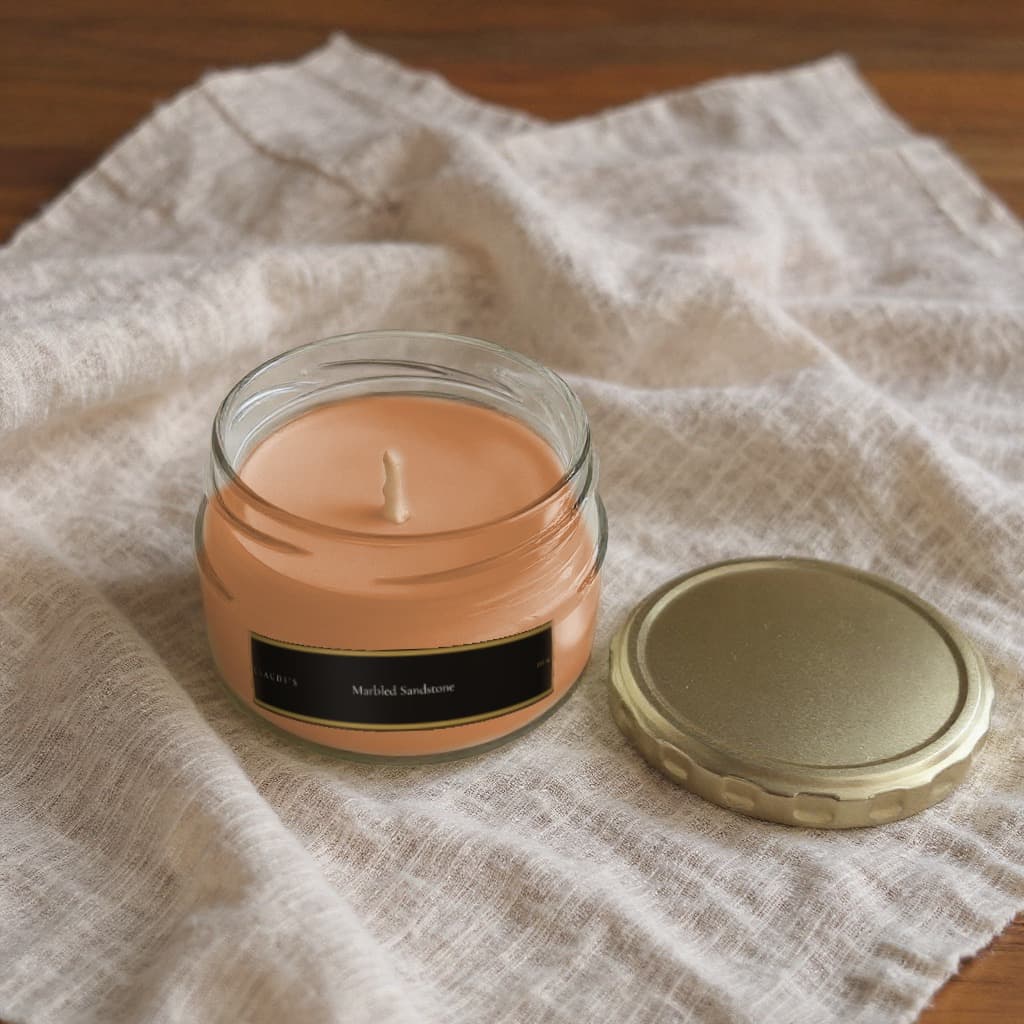 Marbled Sandstone — Dip Jar — candle by Claudi's