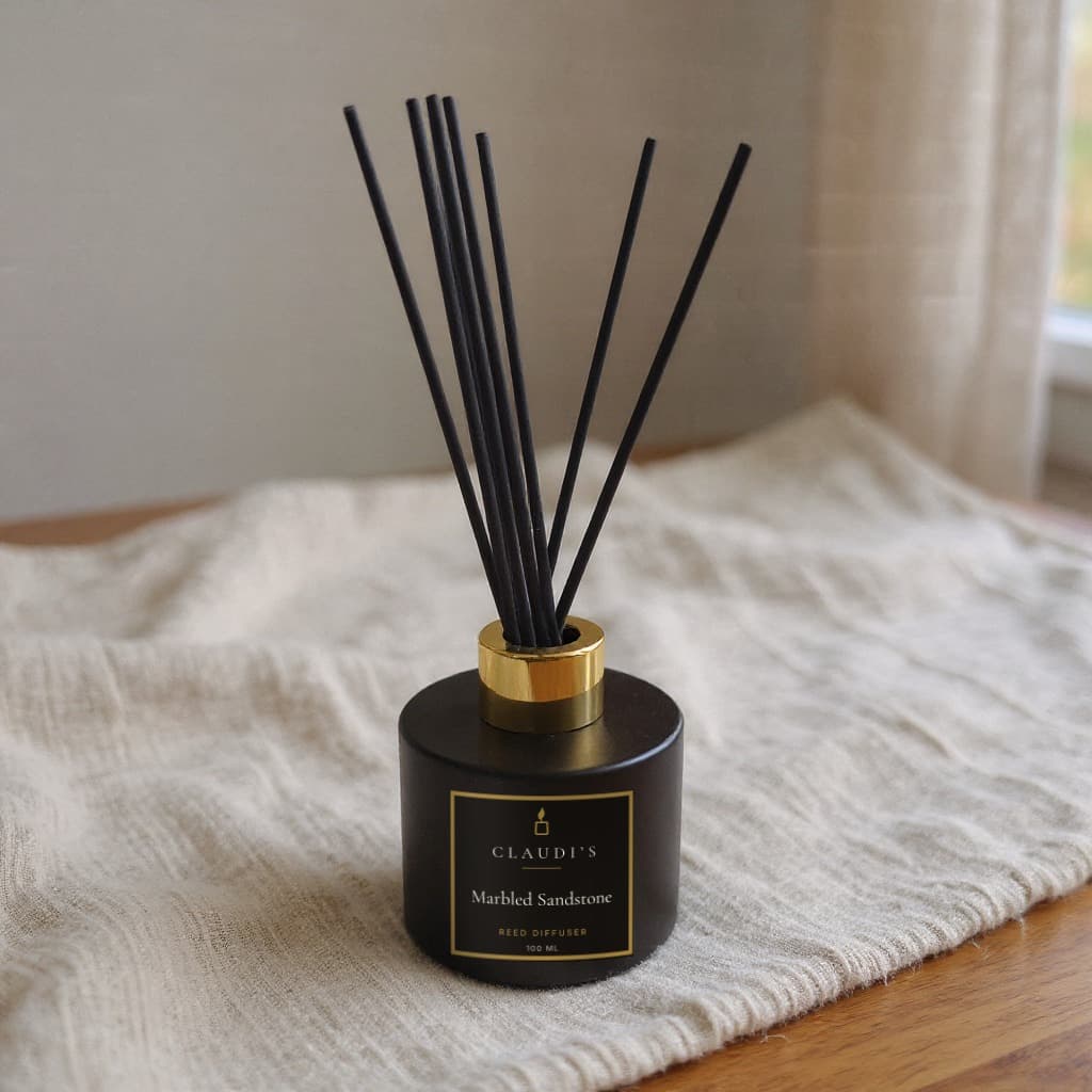 Marbled Sandstone Reed Diffuser, 100ml — reed diffuser by Claudi's