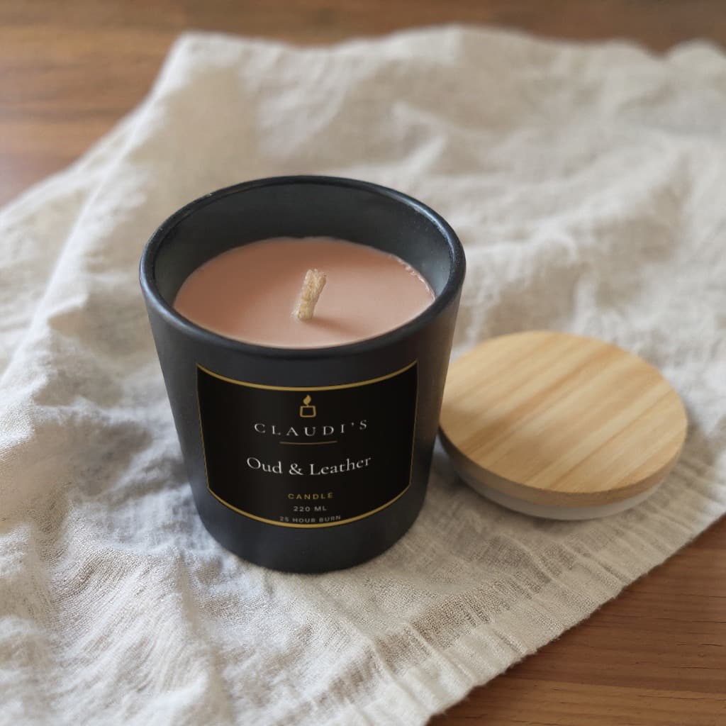 Oud & Leather — Bamboo Jar — candle by Claudi's