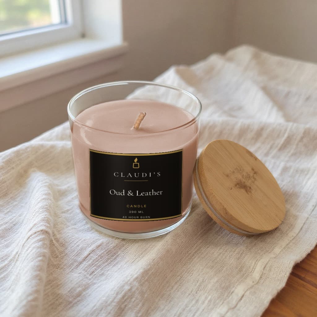 Oud & Leather — Bamboo Jar — candle by Claudi's