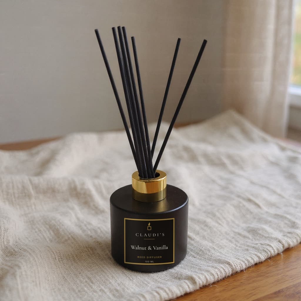 Walnut & Vanilla Reed Diffuser, 100ml — reed diffuser by Claudi's